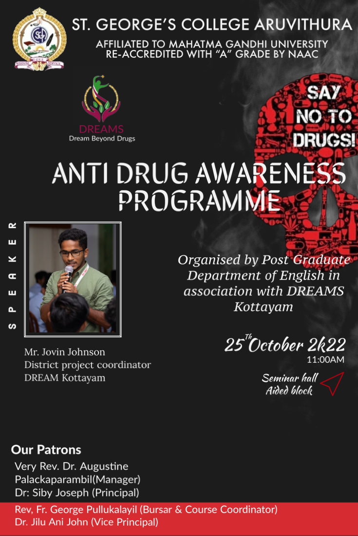 Anti Drug Awareness Programme - Department of English